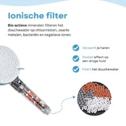 Belliese Doucheset Ionic - Douchekop - Doucheslang - Douchekophouder - Douchekop Met Slang - Waterbesparende Douchekop - Ionische Filter Douchekop - Badkamer Accessoires - Montage Zonder Boren - 5 Standen - Chroom -Badkamer Wijs 1200x1200 3157