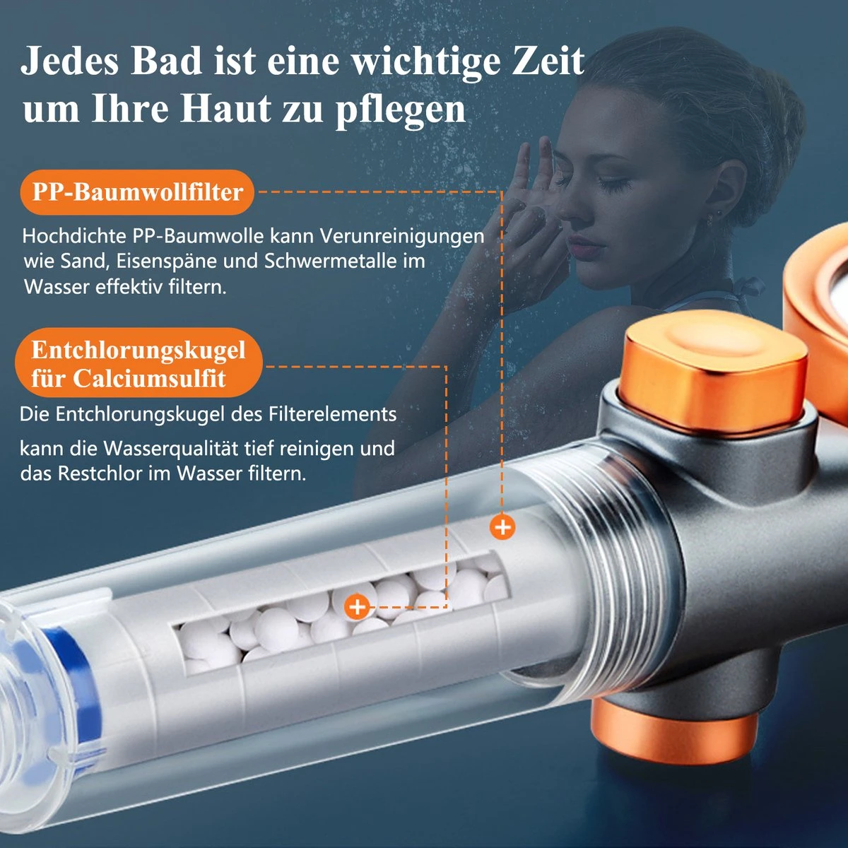 Douchekop - Regendouche Kop - Handdouche Met Hoge Druk - Blazelife Ionische Douchekop - Doucheslang - Dubbele Draaibaar - RVS - Met Slang En Houder 7 Douchekop - Regendouche Kop - Handdouche Met Hoge Druk - Blazelife Ionische Douchekop - Doucheslang - Dubbele Draaibaar - RVS - Met Slang En Houder - Afbeelding 5