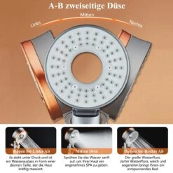 Douchekop - Regendouche Kop - Handdouche Met Hoge Druk - Blazelife Ionische Douchekop - Doucheslang - Dubbele Draaibaar - RVS - Met Slang En Houder 14 Douchekop - Regendouche Kop - Handdouche Met Hoge Druk - Blazelife Ionische Douchekop - Doucheslang - Dubbele Draaibaar - RVS - Met Slang En Houder -Badkamer Wijs 1200x1200 3178