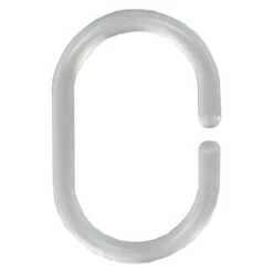 Differnz Douchegordijnringen - Transparant - Kunststof - 6 X 4 Cm - 12 Stuks -Badkamer Wijs 1200x1200 3229