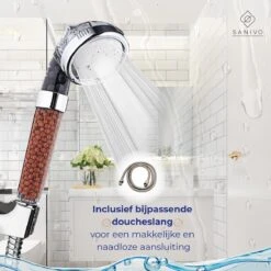 Waterbesparende Douchekop Ionische Douchekop Incl. Doucheslang - Douchefilter - Waterfilter - Handdouche - Met Mineraalstenen - Douchekop Met Slang – Transparant – Incl. Doucheslang 14 Waterbesparende Douchekop Ionische Douchekop Incl. Doucheslang - Douchefilter - Waterfilter - Handdouche - Met Mineraalstenen - Douchekop Met Slang – Transparant – Incl. Doucheslang -Badkamer Wijs 1200x1200 3238