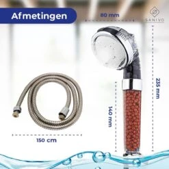 Waterbesparende Douchekop Ionische Douchekop Incl. Doucheslang - Douchefilter - Waterfilter - Handdouche - Met Mineraalstenen - Douchekop Met Slang – Transparant – Incl. Doucheslang 17 Waterbesparende Douchekop Ionische Douchekop Incl. Doucheslang - Douchefilter - Waterfilter - Handdouche - Met Mineraalstenen - Douchekop Met Slang – Transparant – Incl. Doucheslang -Badkamer Wijs 1200x1200 3241