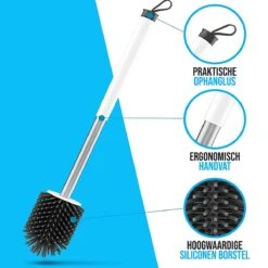 Strex Toiletborstel Siliconen Met Houder - Sneldrogend, Hygiënisch & Antibacteriële Werking - WC Borstel - Toilet Borstel Houder -Badkamer Wijs 1200x1200 328