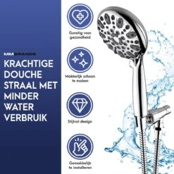 MM Brands Douchekop - Waterbesparend - Regendouche - 6 Standen - Chroom 13 MM Brands Douchekop - Waterbesparend - Regendouche - 6 Standen - Chroom -Badkamer Wijs 1200x1200 3290
