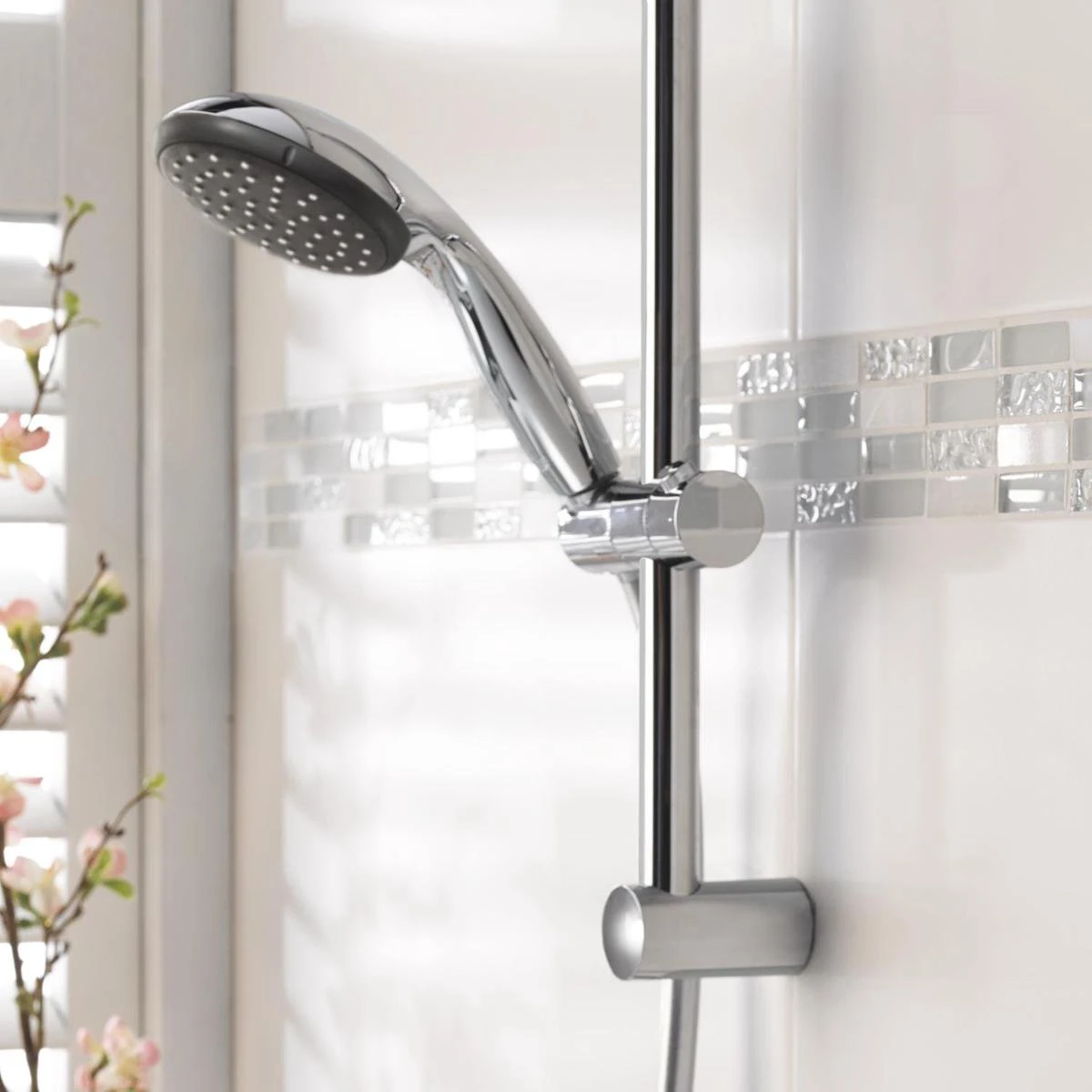 GROHE QuickFix Vitalio Start 100 Waterbesparende Douchekop - Ø 10 Cm - EcoJoy - 2 Straalstanden 7 GROHE QuickFix Vitalio Start 100 Waterbesparende Douchekop - Ø 10 Cm - EcoJoy - 2 Straalstanden - Afbeelding 5