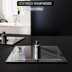 Regendouchekop Deluxe - ø 28CM - Douchekop Met Doucheslang En Douchekophouder - RVS -Badkamer Wijs 1200x1200 3314