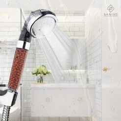Waterbesparende Douchekop Met Mineraalstenen Ionische Douchekop – Douchefilter - Waterfilter - Handdouche - Hogedruk Douchekop – Transparant -Badkamer Wijs 1200x1200 3337