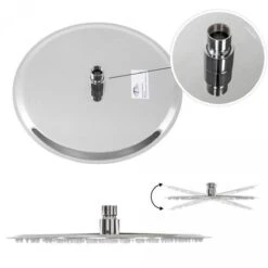 RVS Regendouche Douchekop - Rond Ø 30cm 8 RVS Regendouche Douchekop - Rond Ø 30cm -Badkamer Wijs 1200x1200 3407