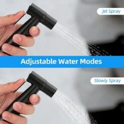 Merkloos Bidet Handdouche - Shattaf - Bidet Sproeier - Bidetkraan - Handheld Bidet Spray Met 120 Cm Doucheslang / Houder- Zwart -Badkamer Wijs 1200x1200 3440