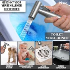 Nolad® Bidet Handdouche - Douchekoppen - Bidet - Handdouche - Zilver -Badkamer Wijs 1200x1200 3504