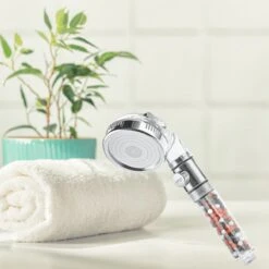 W4Y Ionische Douchekop - Waterbesparende Douchekop - Waterfilter - Handdouche Met Hoge Druk - Douchekop Met Slang -Badkamer Wijs 1200x1200 3513