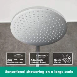 Hansgrohe Crometta S 240 Showerpipe - 1jet - Incl. Thermostaat - Chroom 31 Hansgrohe Crometta S 240 Showerpipe - 1jet - Incl. Thermostaat - Chroom -Badkamer Wijs 1200x1200 3529