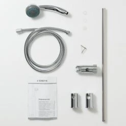 SCHÜTTE Napoli Doucheset Met Handdouche - 60 Cm Glijstang - 3 Standen - Chroom -Badkamer Wijs 1200x1200 3546