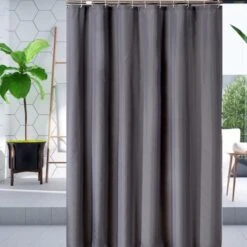 Su.B.dgn Douchegordijn 120x180 Anti Schimmel Polyester Badkamer Douchegordijn Wasbaar Met 12 Ringen | Grijs -Badkamer Wijs 1200x1200 3650