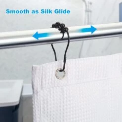 BOTC Gordijnringen - 12 Stuks Gordijn Haken - Gordijnhaken- RVS Gordijn Ringen Voor Gordijn Roede - Zwart -Badkamer Wijs 1200x1200 3691