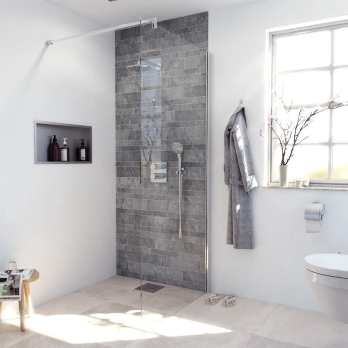 AKTIE Inloopdouche 90x200cm Veiligheidsglas Anti Kalk Chroom 7 AKTIE Inloopdouche 90x200cm Veiligheidsglas Anti Kalk Chroom - Afbeelding 5