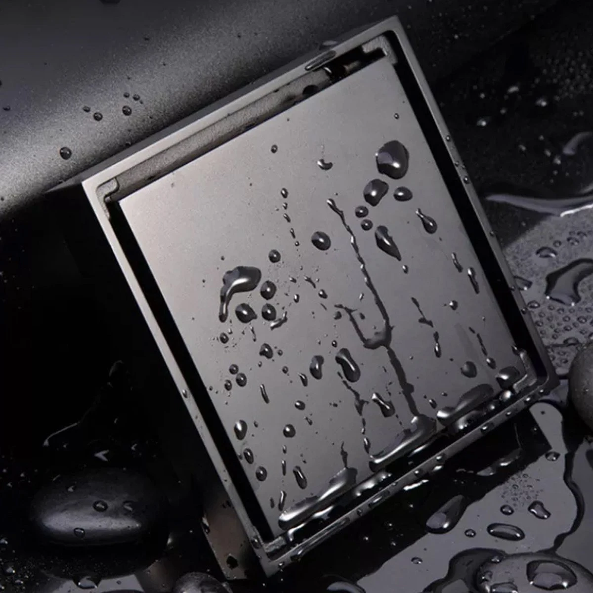 Moderne Doucheput Deksel - Verborgen Douche Afvoerputje - Roestvrij Staaldouche - Messing Afvoerputje - Industrieel - Mat Zwart Afvoerputje Douche - Deksel Afvoerput Douche - Mat Zwart 6 Moderne Doucheput Deksel - Verborgen Douche Afvoerputje - Roestvrij Staaldouche - Messing Afvoerputje - Industrieel - Mat Zwart Afvoerputje Douche - Deksel Afvoerput Douche - Mat Zwart - Afbeelding 4