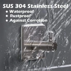 Merkloos Roestvrijstalen Handdoekhaakjes | 3M™ Zelfklevend | 4 Stuks | Mat Zwart | Wandhaak | Ophanghaken | Plakhaakjes | Haakjes | Badkamer | Keuken | RVS -Badkamer Wijs 1200x1200 373