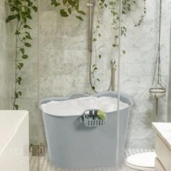 Zitbad Voor Volwassenen - Bath Bucket - Grijs - 200L -Badkamer Wijs 1200x1200 3740