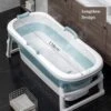Opvouwbare Ligbad Voor Volwassenen- Zitbad-bathbucket - Blauw - Hard Plastic - Opvouwbaar Bad - 138cm - 200L -Badkamer Wijs 1200x1200 3741