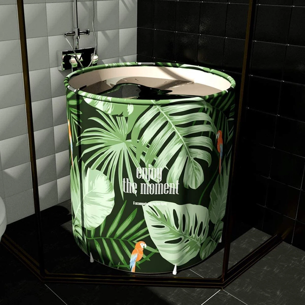 Buxibo - Opvouwbaar Bad Rond - Voor Tuin Of Balkon - Bad Voor Volwassenen En Kinderen - Kinderbad - Opzet Bad - Zitbad - Opvouwbaar Bad - Geïsoleerd - Mobiele Badkuip Met Afvoer - Groen, 7 Buxibo - Opvouwbaar Bad Rond - Voor Tuin Of Balkon - Bad Voor Volwassenen En Kinderen - Kinderbad - Opzet Bad - Zitbad - Opvouwbaar Bad - Geïsoleerd - Mobiele Badkuip Met Afvoer - Groen, - Afbeelding 5