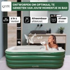Q’ualife® Opblaasbaar Bad – Ligbad – Zitbad – Opblaasbaar Ligbad – Bad – Badkuip Volwassenen -Badkamer Wijs 1200x1200 3761