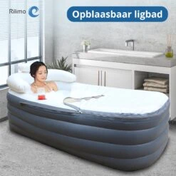 Opblaasbaar Bad Ligbad Zitbad Volwassenen - Ijsbad Badkuip Opblaasbad - Opvouwbaar Bad Opblaas Bad Antraciet -Badkamer Wijs 1200x1200 3770