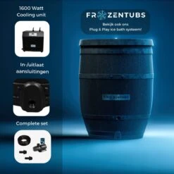 FrozenTubs IJsbad - Zitbad - Ice Bath Bucket - Bathtub - Dompelbad - Wim Hof Methode -Badkamer Wijs 1200x1200 3796