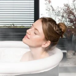 BATHBOY® Amsterdam Zitbad Opvouwbaar - Voor Volwassenen - Opblaasbaar Bad - Bath Bucket -Badkamer Wijs 1200x1200 3805