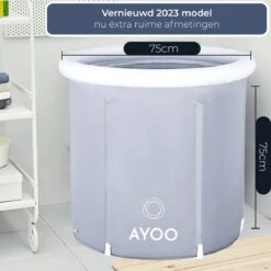 AYOO® Zitbad - Opblaasbaar Bad - Opvouwbaar Bad - Wim Hof Methode - Ijsbad - Badkuip - Zitbad Voor Volwassenen - Bathtub - Zitbaden - Bath Bucket - Inclusief Voetpomp - Grijs 17 AYOO® Zitbad - Opblaasbaar Bad - Opvouwbaar Bad - Wim Hof Methode - Ijsbad - Badkuip - Zitbad Voor Volwassenen - Bathtub - Zitbaden - Bath Bucket - Inclusief Voetpomp - Grijs -Badkamer Wijs 1200x1200 3815
