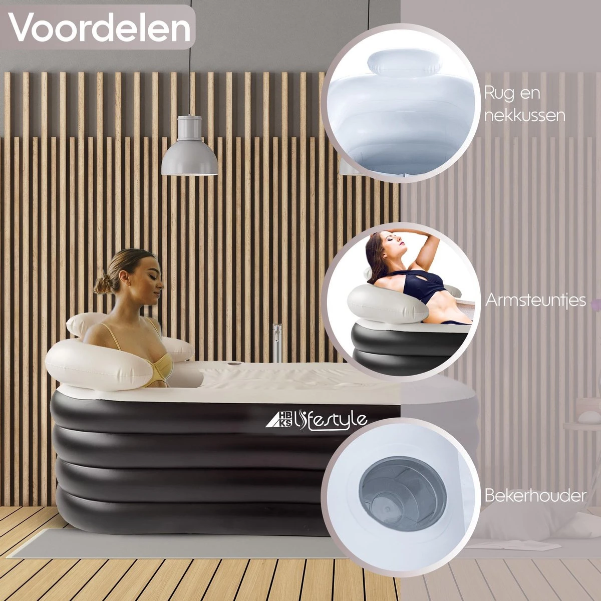 HBKS Lifestyle Bad – Opblaasbaar Ligbad – Bath Bucket – Zitbad Voor Volwassenen - Ijsbad Wim Hof Methode - Badkuip – Ice Bath – Zwart 9 HBKS Lifestyle Bad – Opblaasbaar Ligbad – Bath Bucket – Zitbad Voor Volwassenen - Ijsbad Wim Hof Methode - Badkuip – Ice Bath – Zwart - Afbeelding 7
