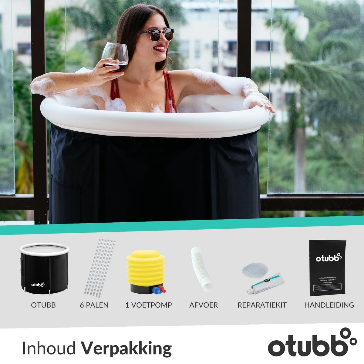 Zitbad | Opblaasbaar Zitbad Voor Volwassenen Van OTUBB | Ofuro | Opvouwbare Badkuip | Inklapbaar | Rond | IJsbad | Zwart | Bath Bucket 9 Zitbad | Opblaasbaar Zitbad Voor Volwassenen Van OTUBB | Ofuro | Opvouwbare Badkuip | Inklapbaar | Rond | IJsbad | Zwart | Bath Bucket - Afbeelding 7