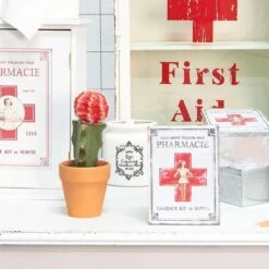 Clayre & Eef Medicijnkastje 24x13x30 Cm Wit Hout Rechthoek Badkamerkast Hangend -Badkamer Wijs 1200x1200 3883