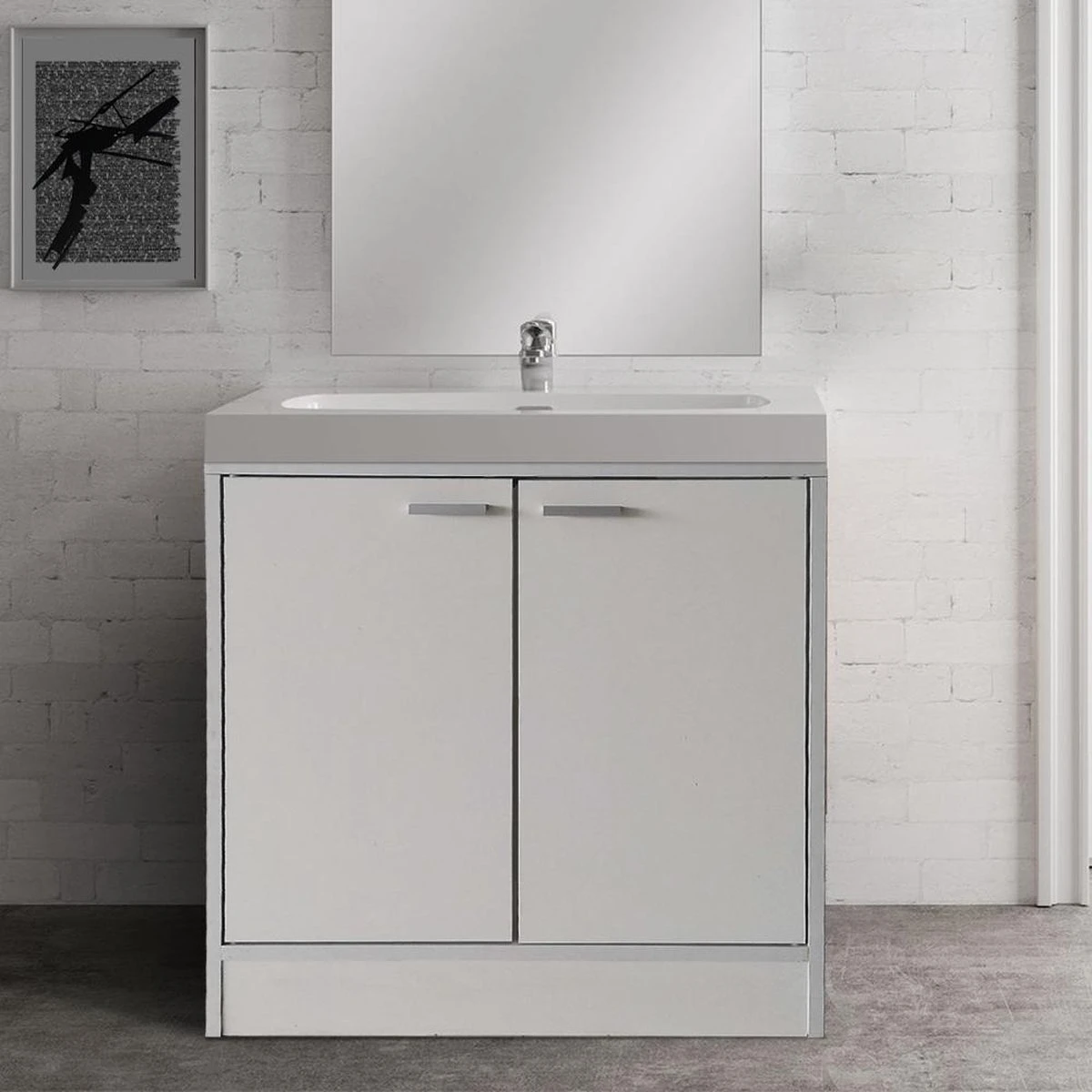 Wastafel Onderkast - Onderbouw Kast Wastafel - Badkamermeubel 6 Wastafel Onderkast - Onderbouw Kast Wastafel - Badkamermeubel - Afbeelding 4