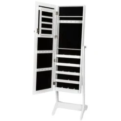 Tectake - Vitrinekast - Wit - MDF -Badkamer Wijs 1200x1200 3913