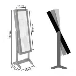 Tectake - Vitrinekast - Wit - MDF -Badkamer Wijs 1200x1200 3914