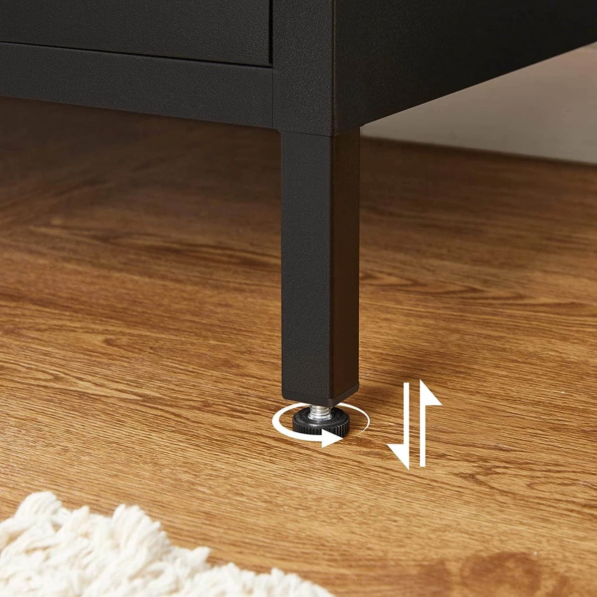 Songmics Opslagkabinet, Dubbel-deurs Vloerkast Met Magnetische Sluiting, Verstelbare Plank, Stalen Frame, Industriële Stijl, Ruimtebesparend, Rustiek Bruin En Zwart LSC102B01 10 Songmics Opslagkabinet, Dubbel-deurs Vloerkast Met Magnetische Sluiting, Verstelbare Plank, Stalen Frame, Industriële Stijl, Ruimtebesparend, Rustiek Bruin En Zwart LSC102B01 - Afbeelding 8