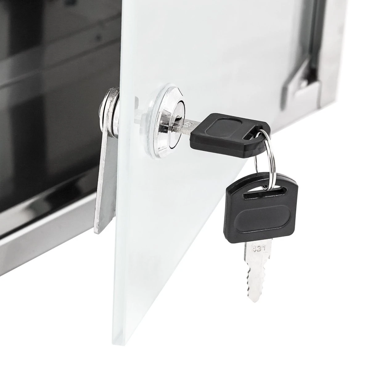 Relaxdays Medicijnkastje Rvs - Met Slot - Afsluitbare Medicijnkast - Hangend - Badkamer 6 Relaxdays Medicijnkastje Rvs - Met Slot - Afsluitbare Medicijnkast - Hangend - Badkamer - Afbeelding 4