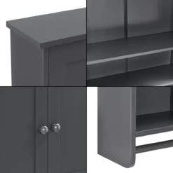 Badkamerkast Steyr Voor Wandmontage 65x48,7x14,5 Cm Donkergrijs -Badkamer Wijs 1200x1200 3965