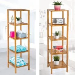 Tectake - Houten Badkamerrek 5 Etages Van Bamboe 401646 -Badkamer Wijs 1200x1200 4008