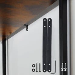 Tectake - Badkamerrek Seattle - Industrial Dark - 404435 -Badkamer Wijs 1200x1200 4018