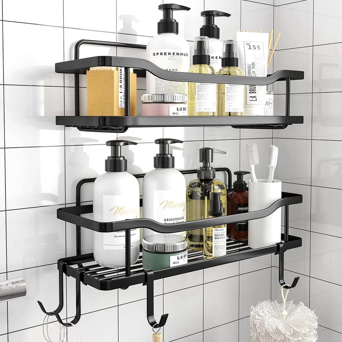 Merkloos RVS Doucherek - Badkamerrekken - Badkamerrek Zonder Boren - Shower Rack - Zelfklevend Doucherek - Doucherek Zonder Boren - Badkamer Accessoires - 2 Stuks 3 Merkloos RVS Doucherek - Badkamerrekken - Badkamerrek Zonder Boren - Shower Rack - Zelfklevend Doucherek - Doucherek Zonder Boren - Badkamer Accessoires - 2 Stuks