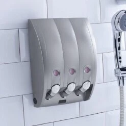 Zeepdispenser - Muur - Zeeppompje - 3 Kamer - 3 Reservoirs - 3 X 350ml - Hangend - Wandmontage -Badkamer Wijs 1200x1200 407