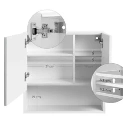 Vasagle Badkamer Spiegelkast – Badkamermeubel Met Spiegel En Schappen 14 Vasagle Badkamer Spiegelkast – Badkamermeubel Met Spiegel En Schappen -Badkamer Wijs 1200x1200 4083