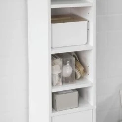 Simpletrade Badkamerkast - Kast - Opbergvakken - 20x180x20cm -Badkamer Wijs 1200x1200 4094