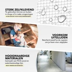 RX Goods 25 Stuks Zelfklevende Anti Slip Strips Stickers – 2 Cm X 40 Cm - Met Schraper – Transparante Tape -Badkamer Wijs 1200x1200 4147