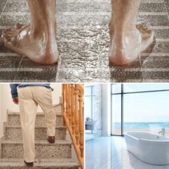 RX Goods 25 Stuks Zelfklevende Anti Slip Strips Stickers – 2 Cm X 40 Cm - Met Schraper – Transparante Tape -Badkamer Wijs 1200x1200 4148