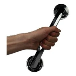 Handgreep Met Zuignap - Deurgreep -Badkamer Handgreep Met Zuignap - Douche - Helping Hand Handvat - Kunstof - Zilver - Groot -Badkamer Wijs 1200x1200 4164