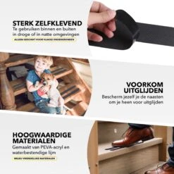 RX Goods 25 Stuks Zelfklevende Anti Slip Strips Stickers – 2 Cm X 20 Cm - Met Schraper – Zwarte Antislip Tape -Badkamer Wijs 1200x1200 4175