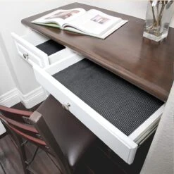 SWILIX ® Antislipmat Voor Kasten En Lades, Douchemat - Badkamermat - Badmat, Dienblad, Vloer - 4 Meter Rol - Anti Slip Mat - 400 X 30 Cm - Beige -Badkamer Wijs 1200x1200 4195